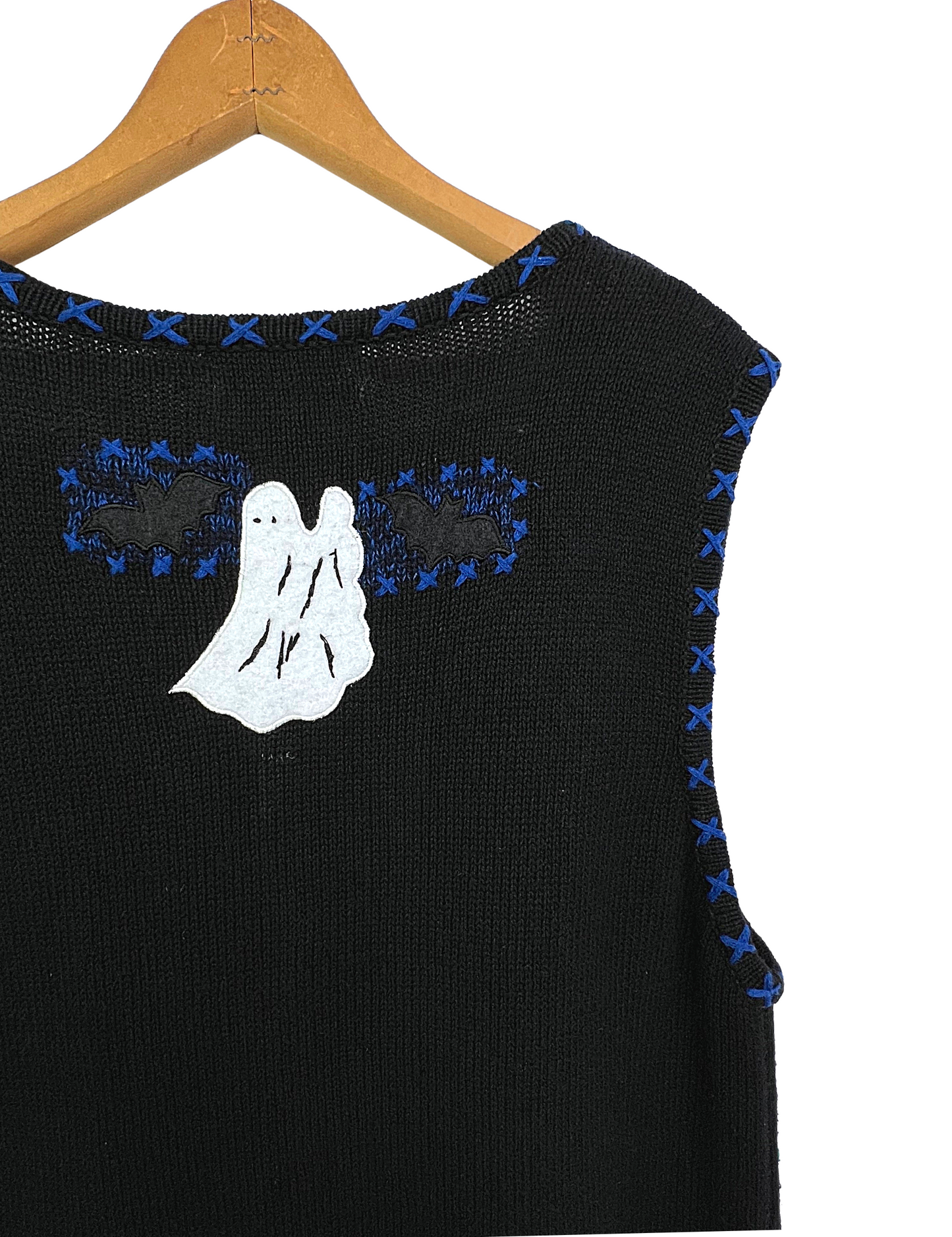 90’s Halloween Trick or Treat Pumpkins Chunky Sweater Vest