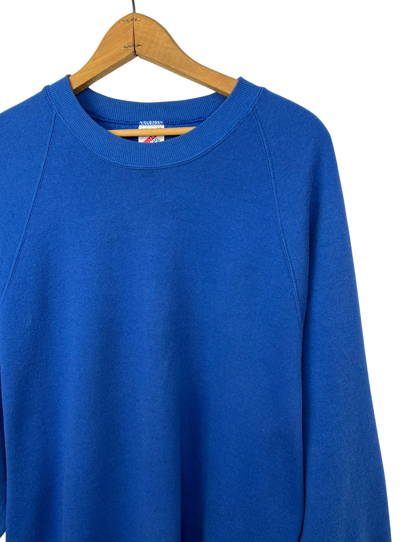 80’s Jerzees Super Soft Cobalt Blue Basic Crew Sweatshirt Size 2X