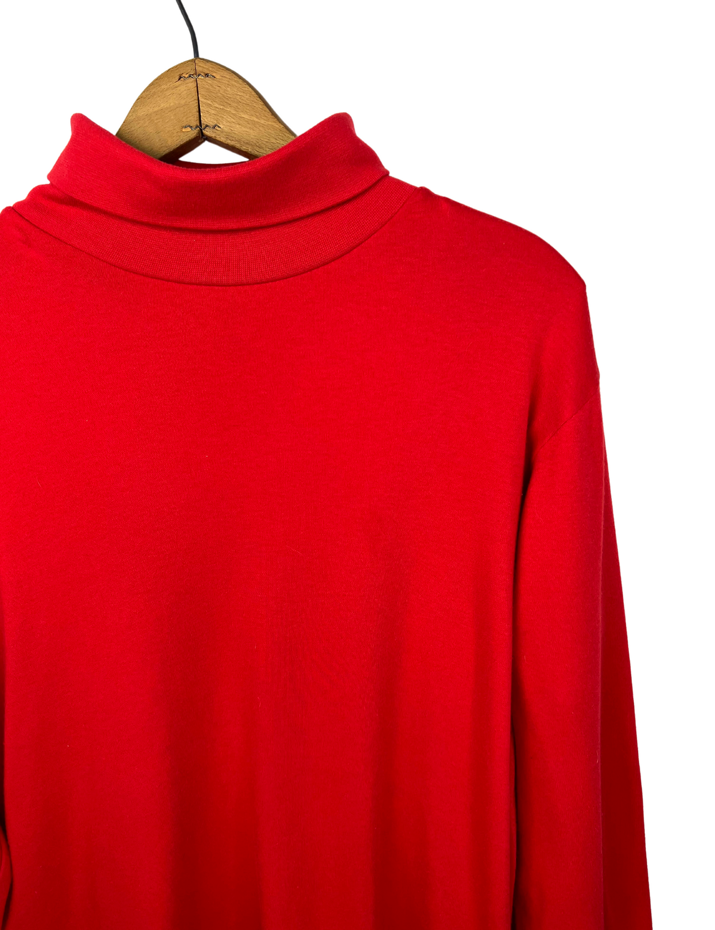 90’s Red Lexington Soft Basic Turtleneck
