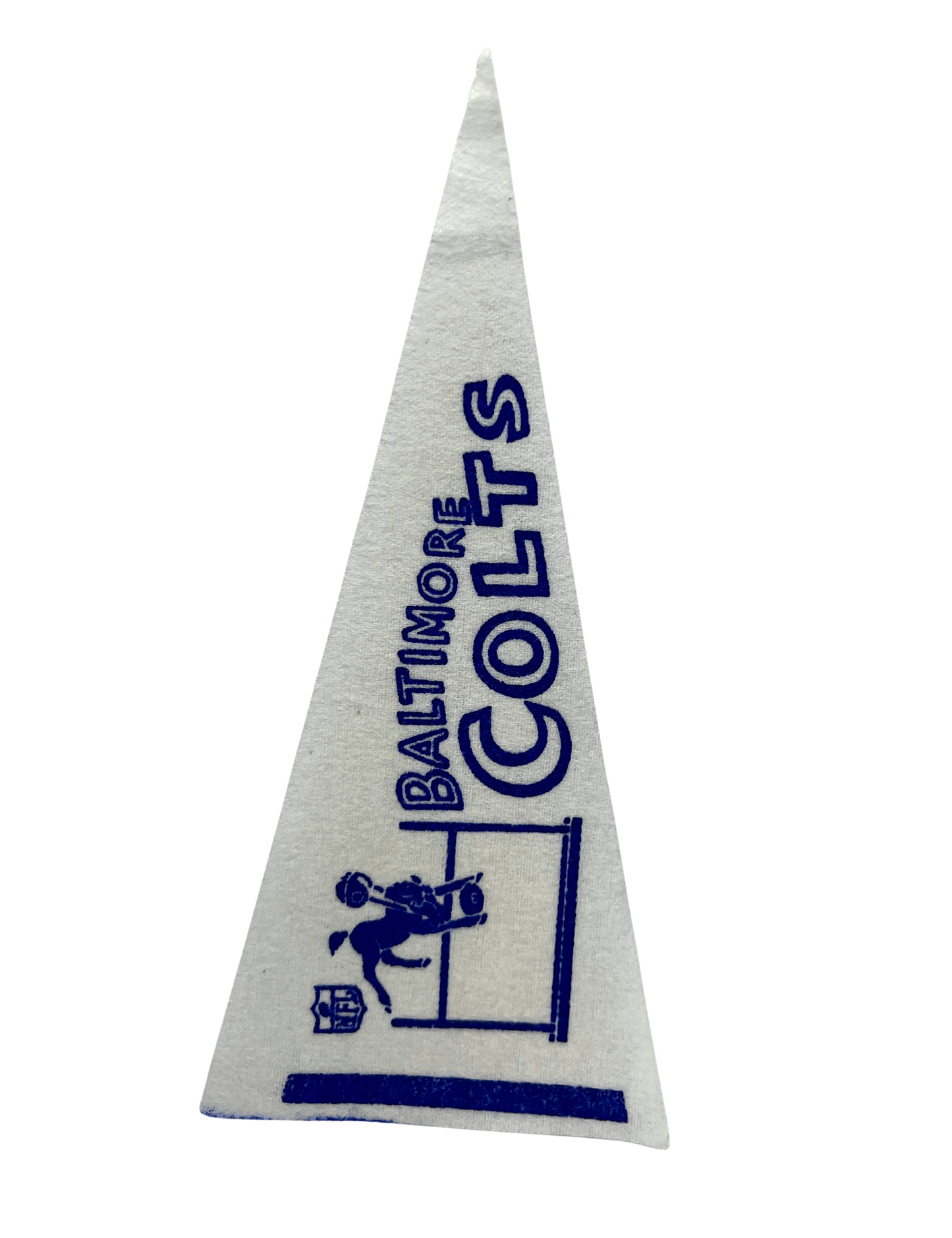 Vintage Baltimore Colts Rare! Mini Football Felt Pennant 9” x 4.25”