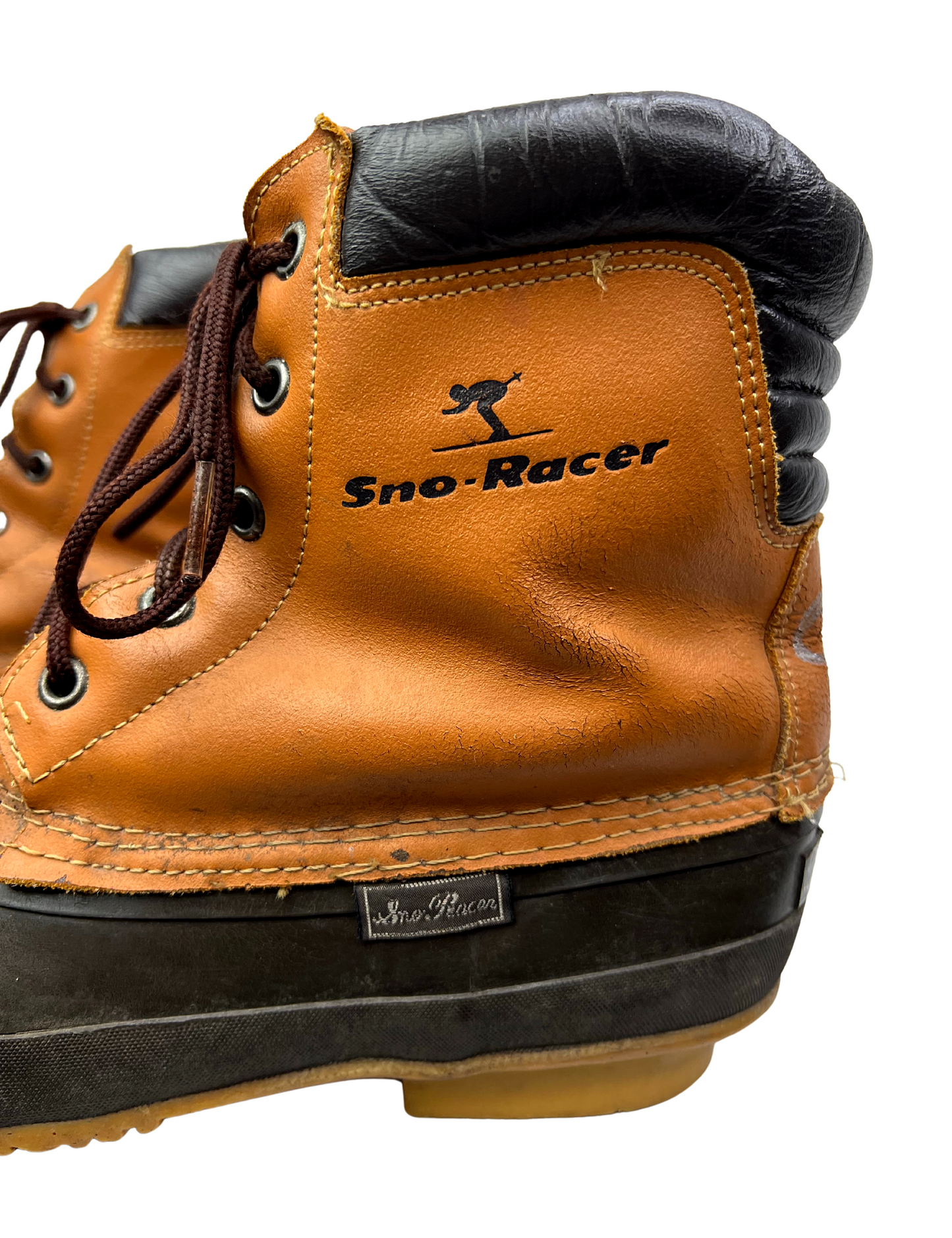 80’s Thinsulate Sno-Racer Leather Duck Boots Size 9