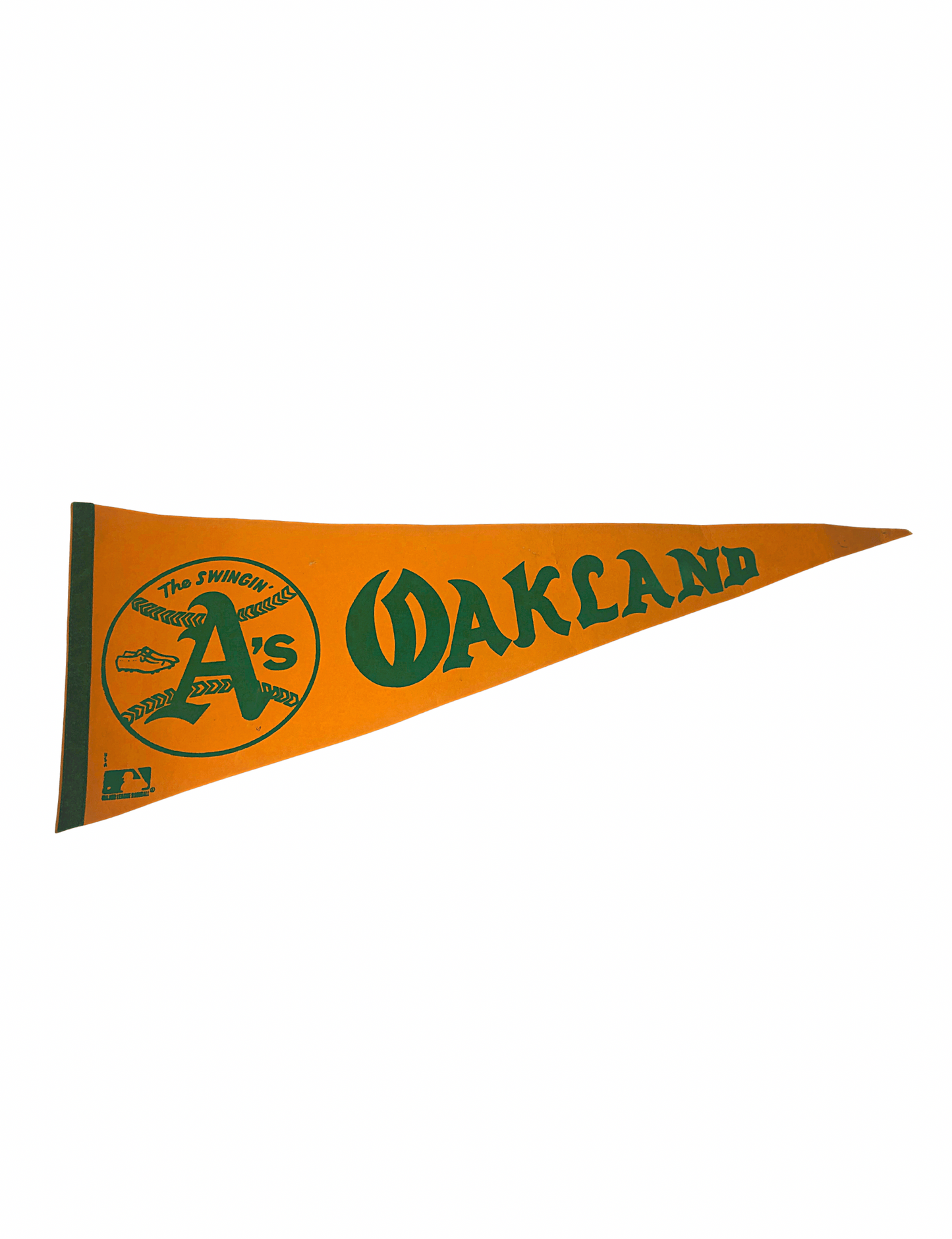 1970’s Oakland A’s Baseball Felt Pennant 30” x 12”