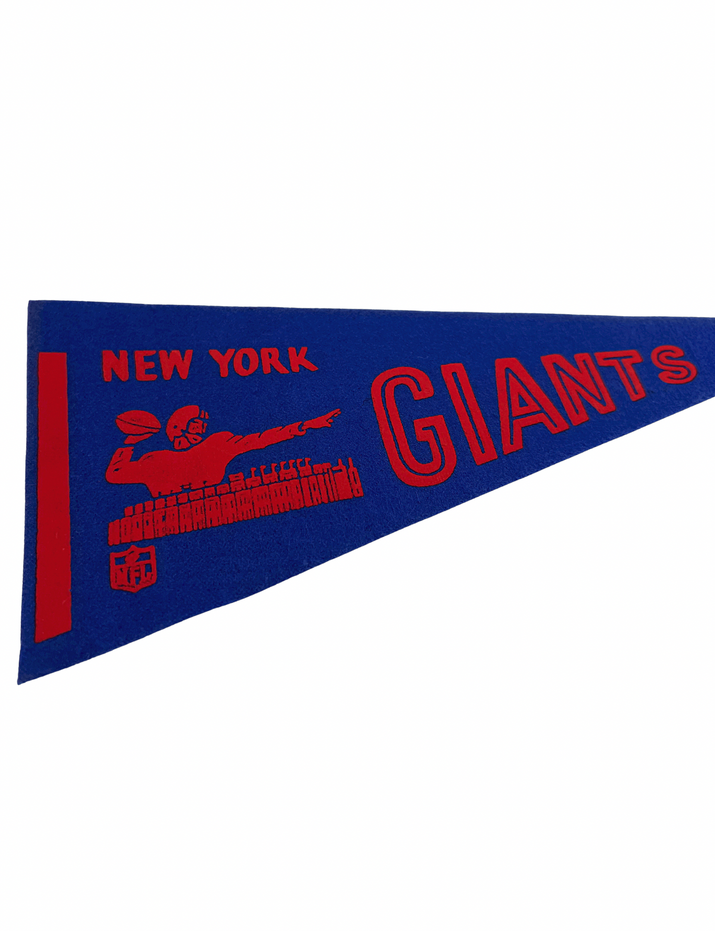 Vintage New York Giants Mini Football Felt Pennant 4.25” x 9”