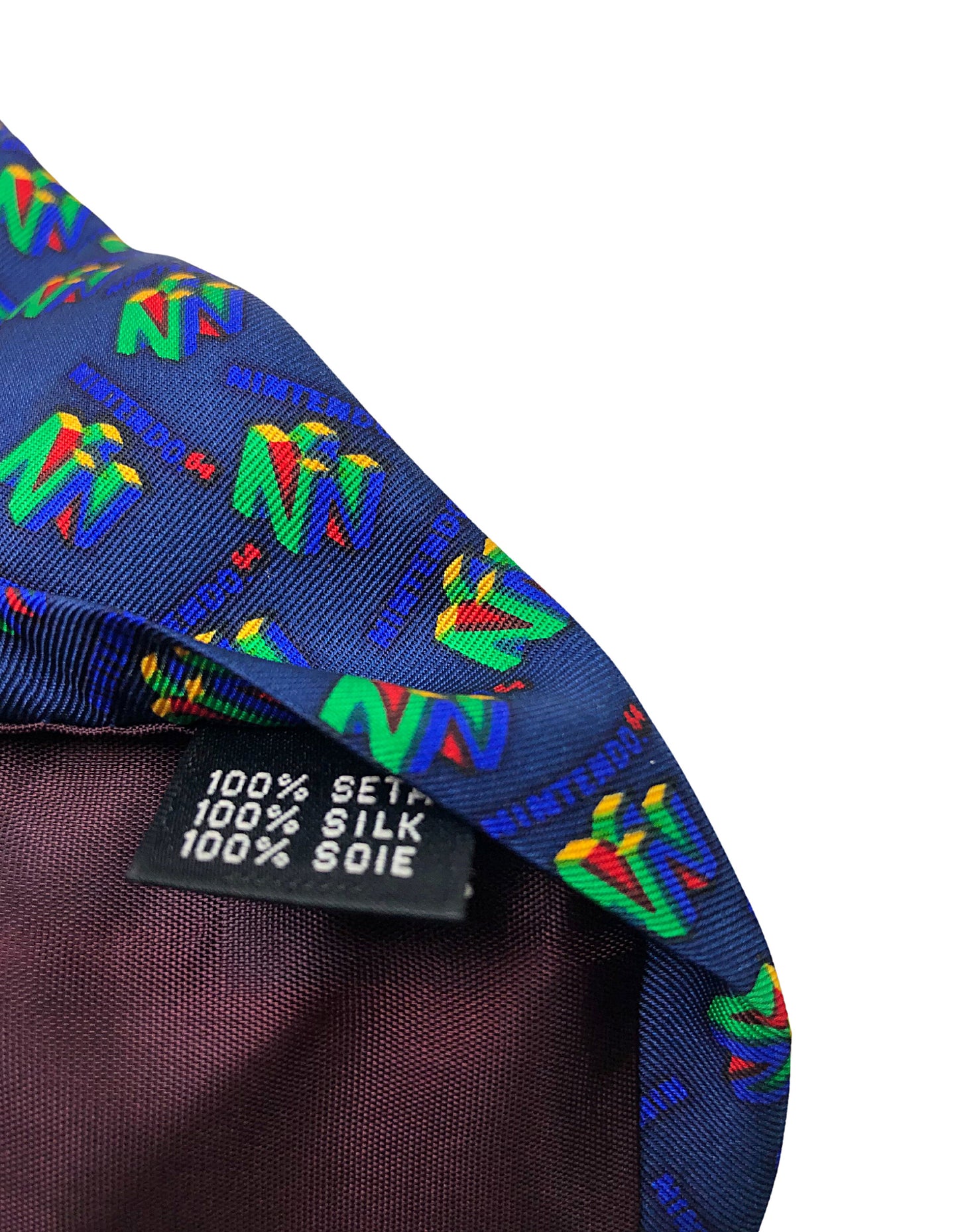 90’s Nintendo 64 Gaming Gamer 100% Silk Necktie