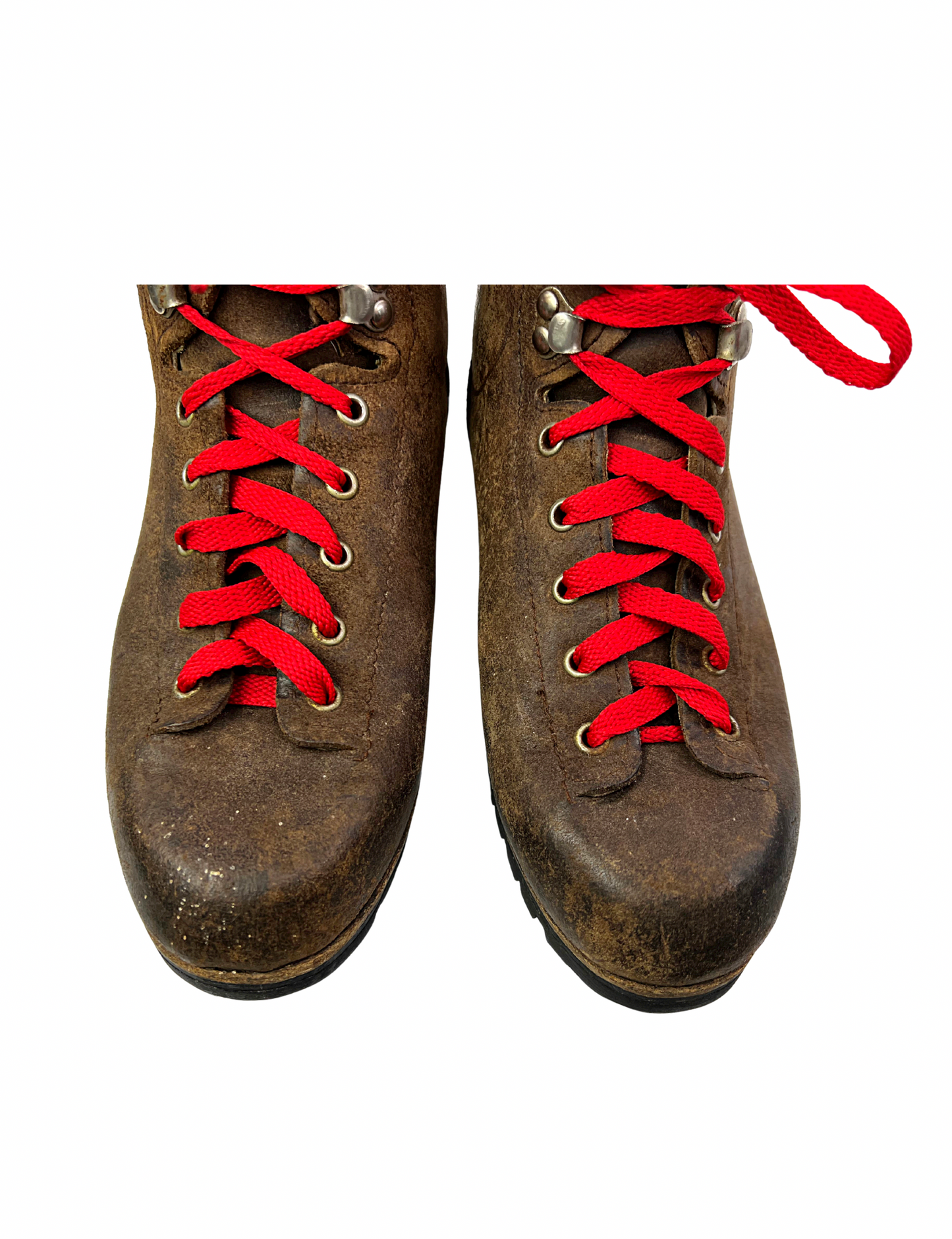 70’s Vasque Hiking Vibram Sole Italian Split Cowhide Leather Laceup Boots Wms Size 7M