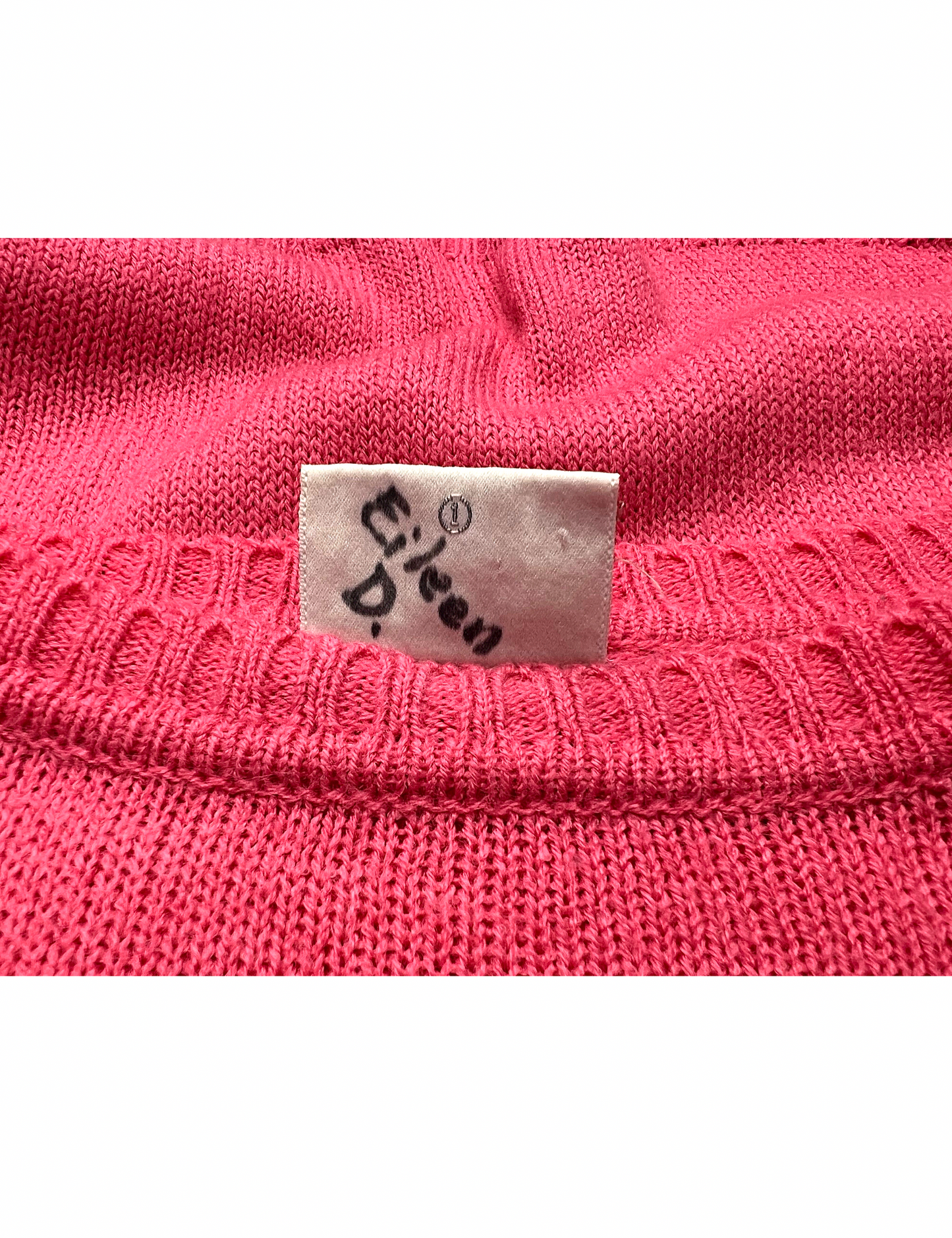 60’s Bubblegum Pink “Exclusive Imports” Scoop Neck Knit Sweater Wms Size S/M