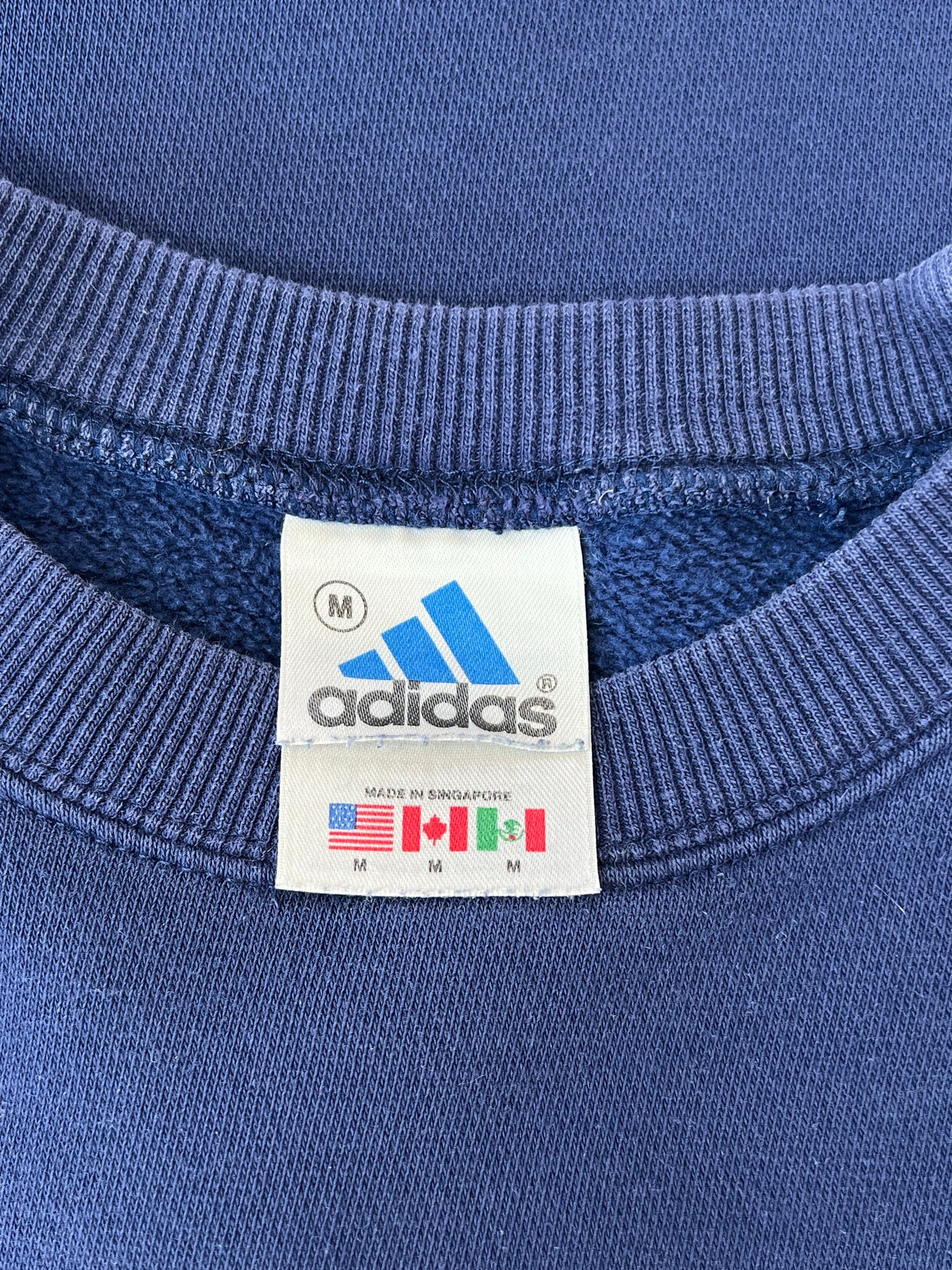 90’s Adidas Trefoil Logo Cropped Sweatshirt