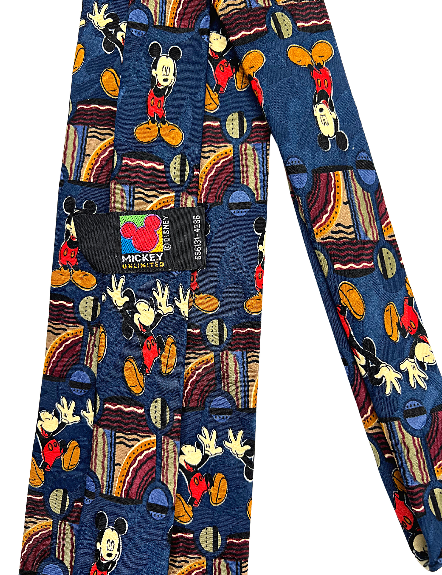 90’s Disney Mickey Mouse Mickey Unlimited Abstract Necktie