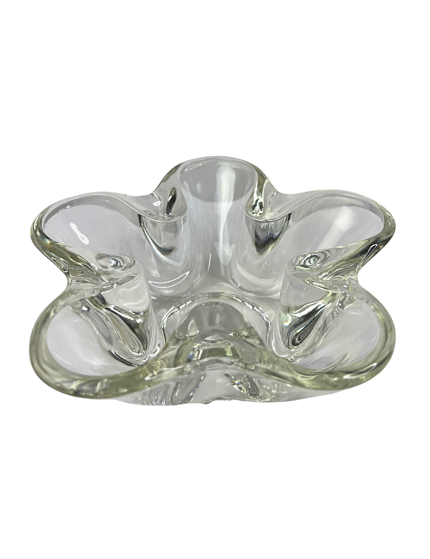70’s 80’s Clear Flower Bowl