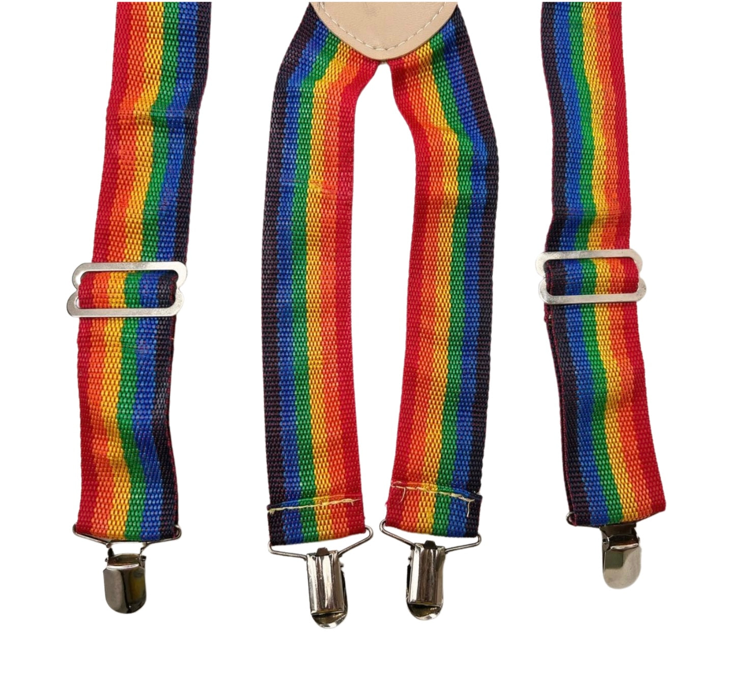 80's Rainbow Adjustable Suspenders