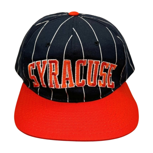 90s SU Syracuse University Pinstripe Starter Snapback Hat