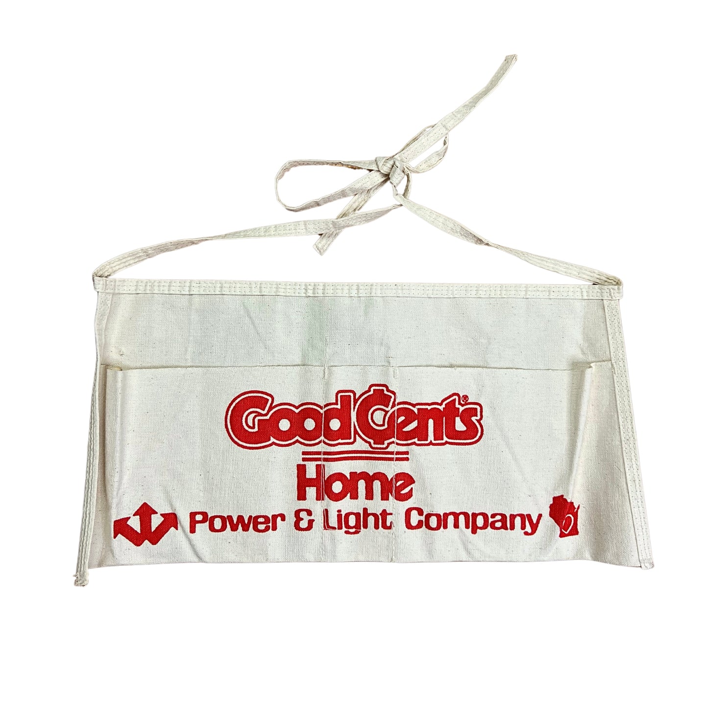 80’s Good Cents Home Power & Light Canvas Carpenter Waist Apron