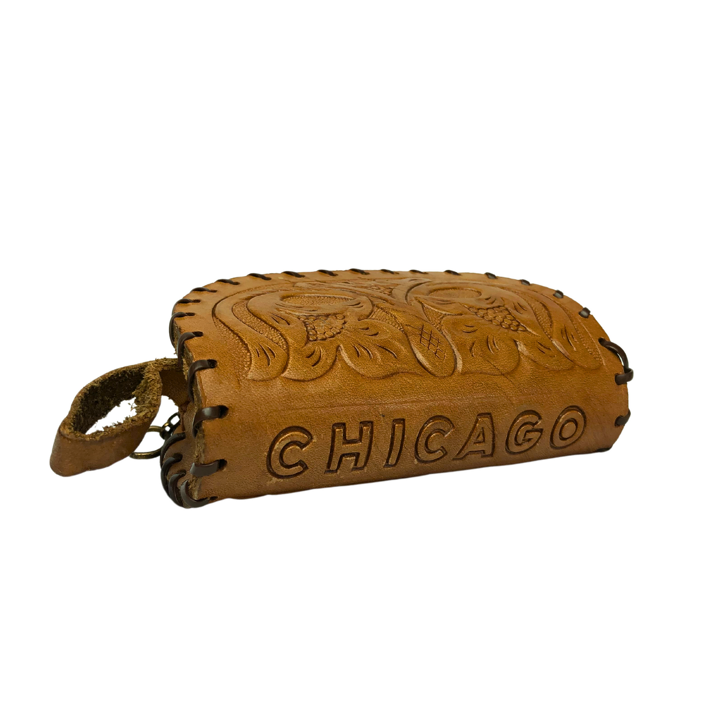 70’s Chicago Tooled Leather Coin Purse Pouch