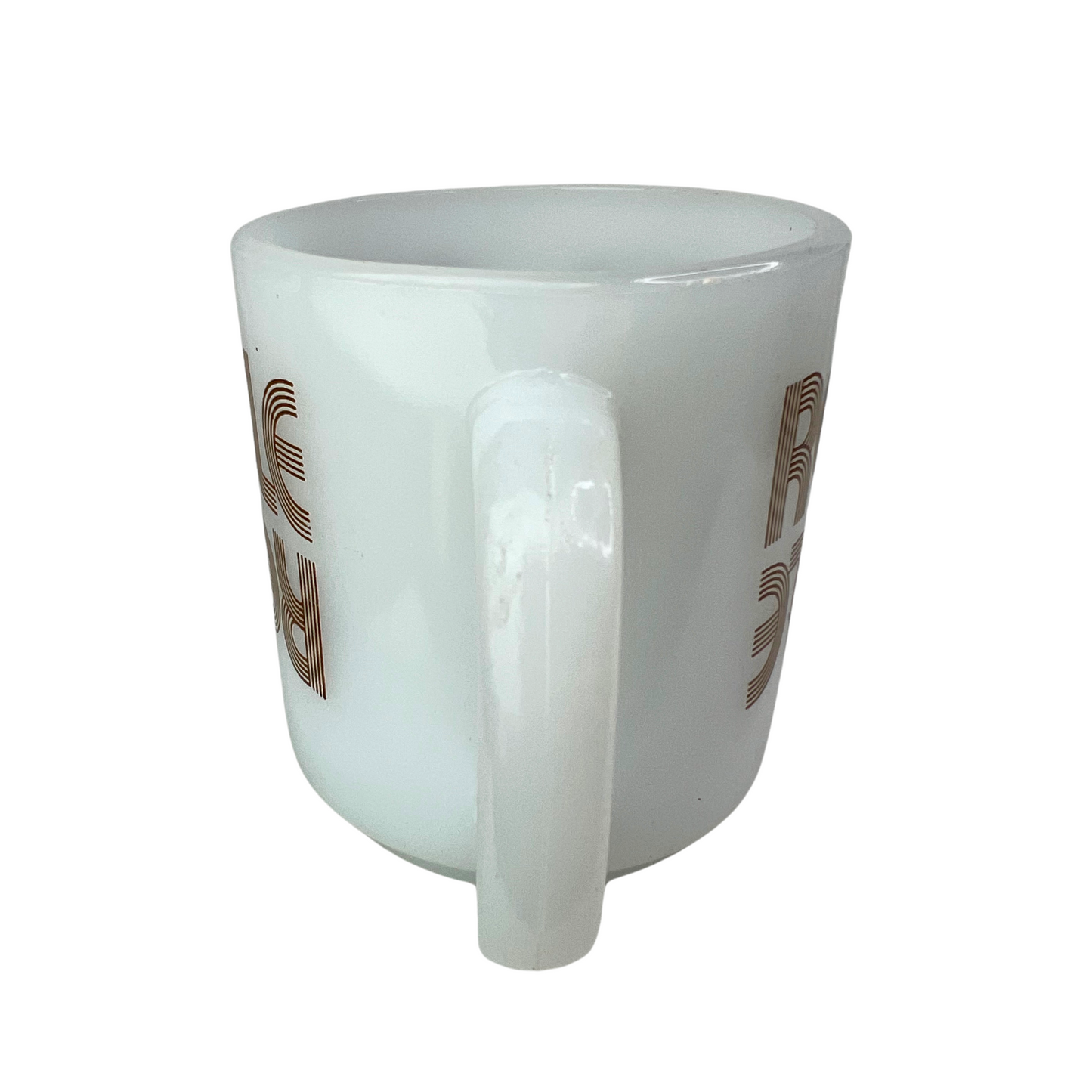 60’s RECYCLE Milk Glass Coffee Mug