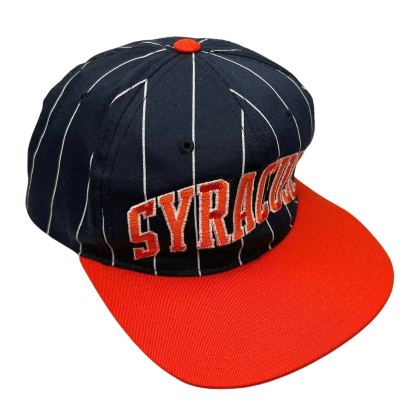 90s SU Syracuse University Pinstripe Starter Snapback Hat