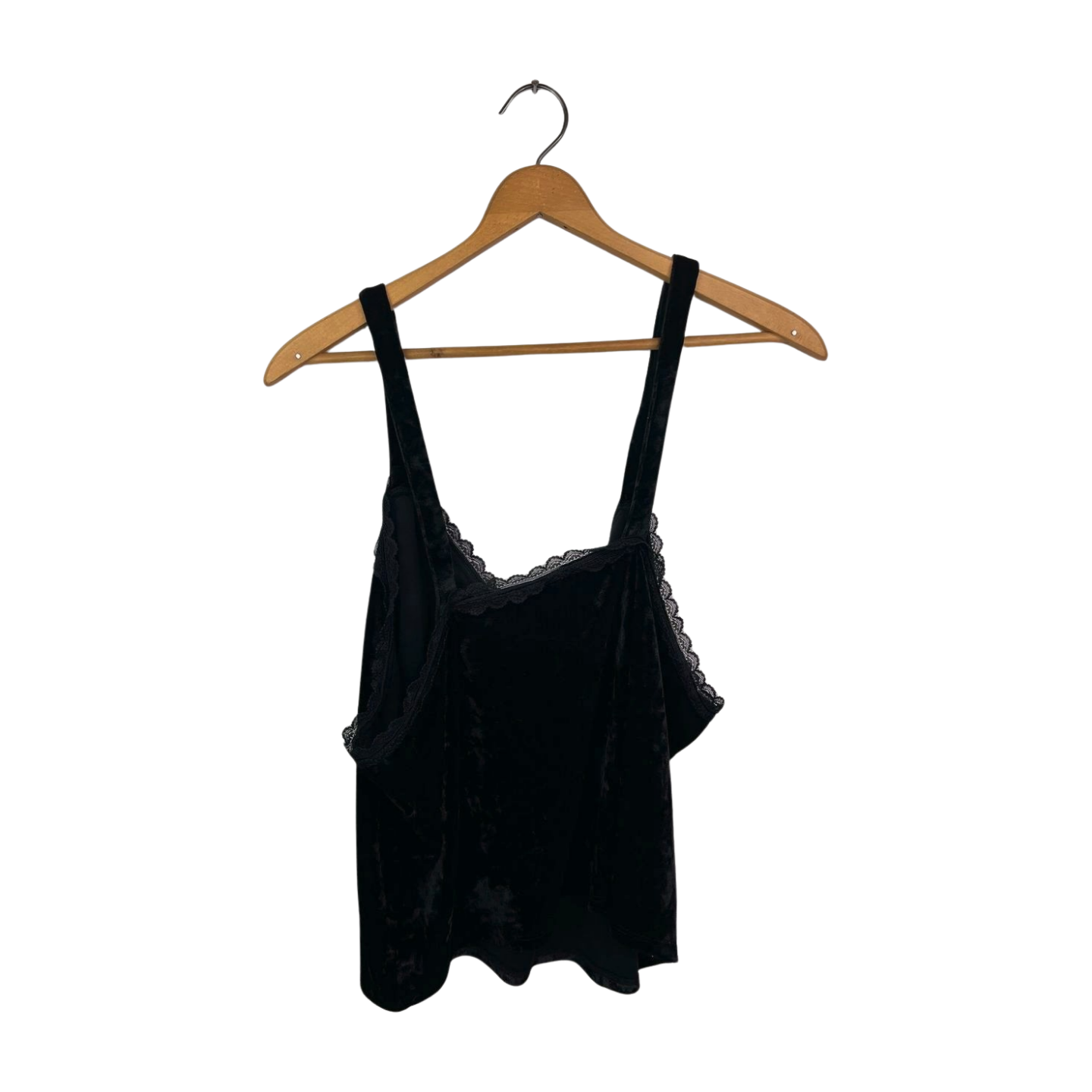 90’s 00’s Hot Topic Black Velvet Trim Tank
