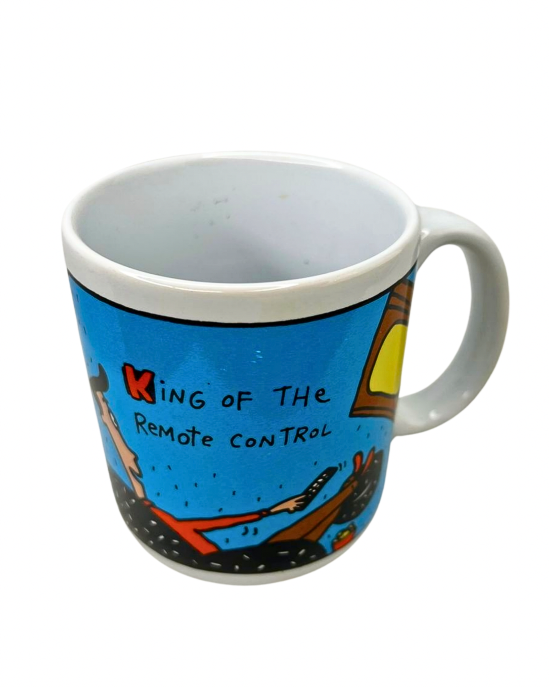 90’s King of the Remote Control Funny Father’s Day Dad Husband Gift Stoneware Coffee Mug