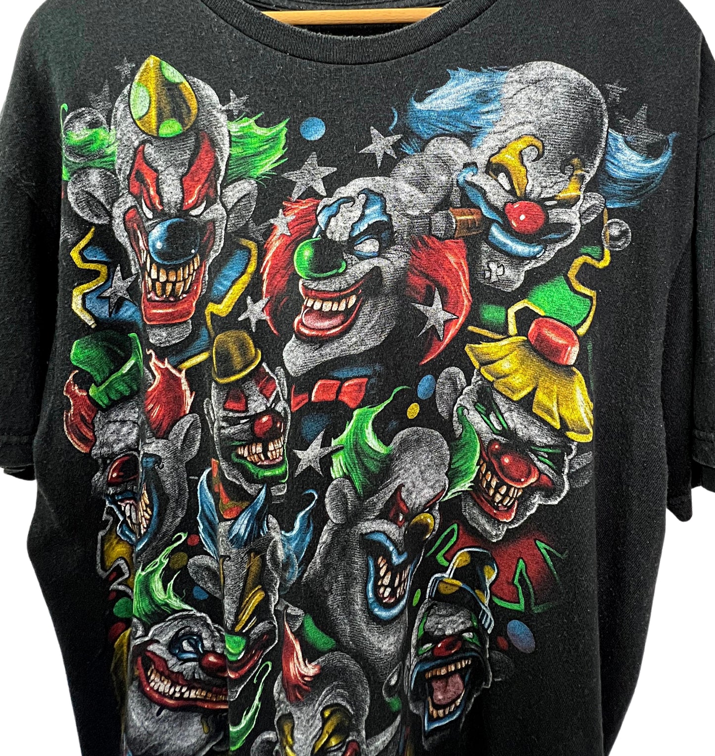 2011 Liquid Blue Scary Clown Halloween T-shirt Size L/XL
