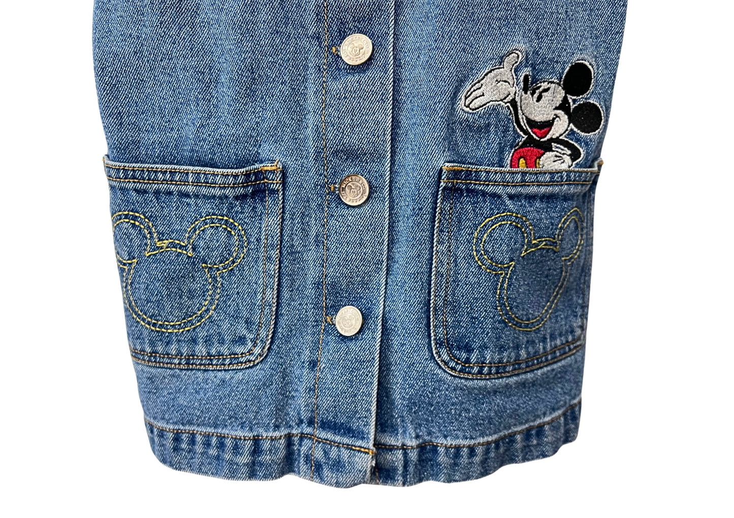 Disney Mickey Mouse Co Kids Overalls Jean Dress Kids Size 6X