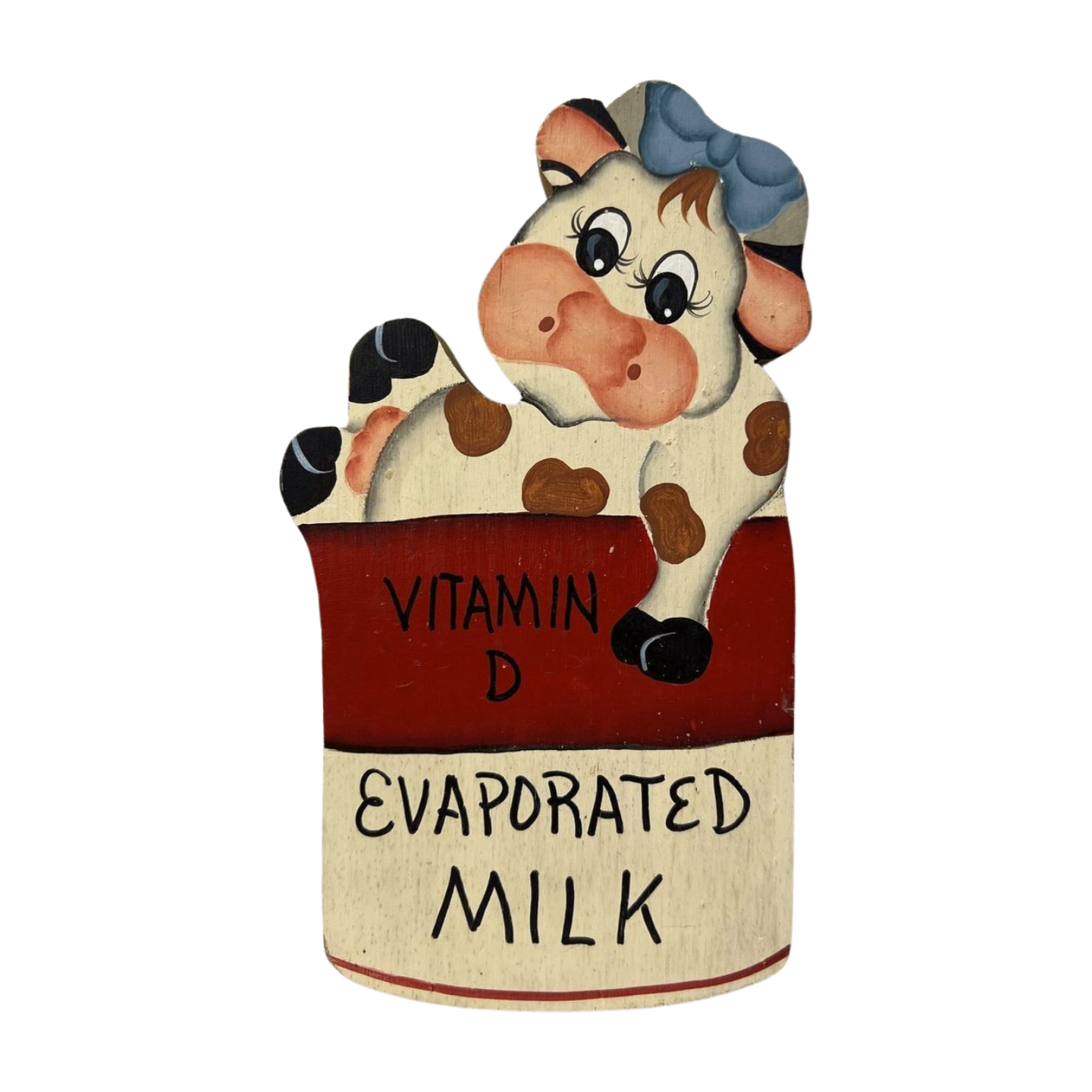 Set of 3 Soup Cans Funny Pork & Beans - Duck Soup Condensed Milk -Hand-Painted Farm Folk Art