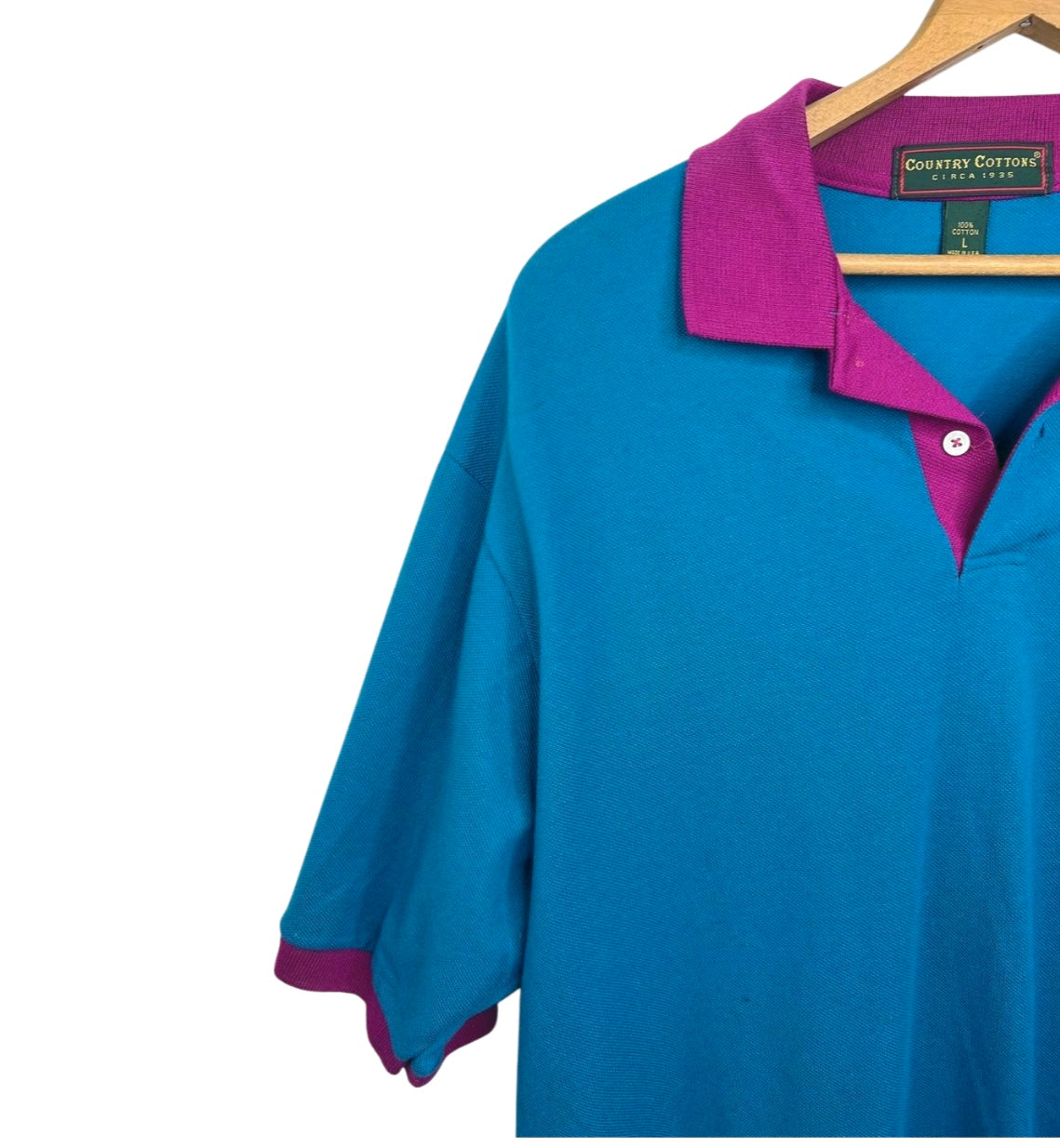 1998 Hillshire Farm Sausage Golf Tournament Colorblock Polo Size L/XL