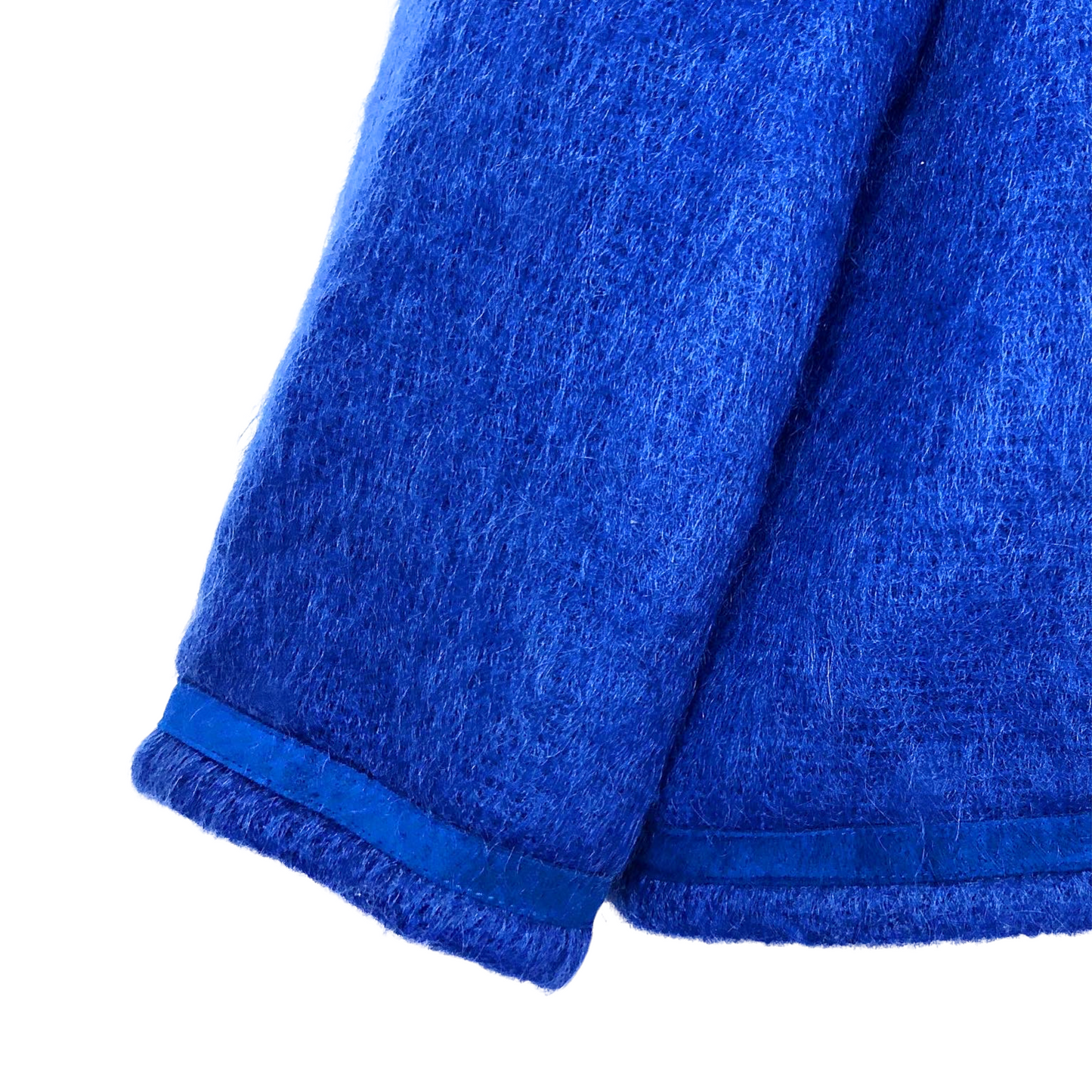 70’s Cobalt Blue Boiled Wool Union-Made Structured Crop Blazer