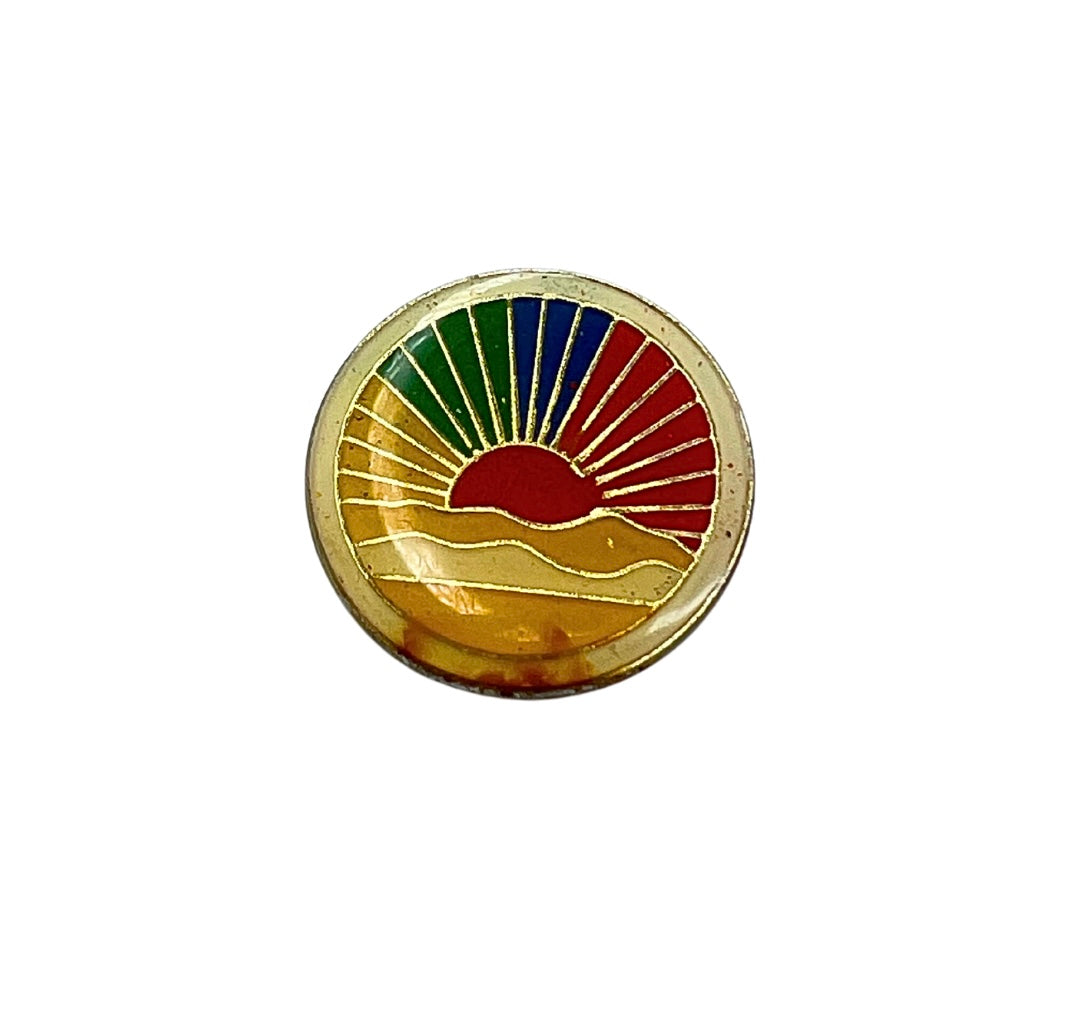 80’s Sunrise Rainbow Enamel Pin