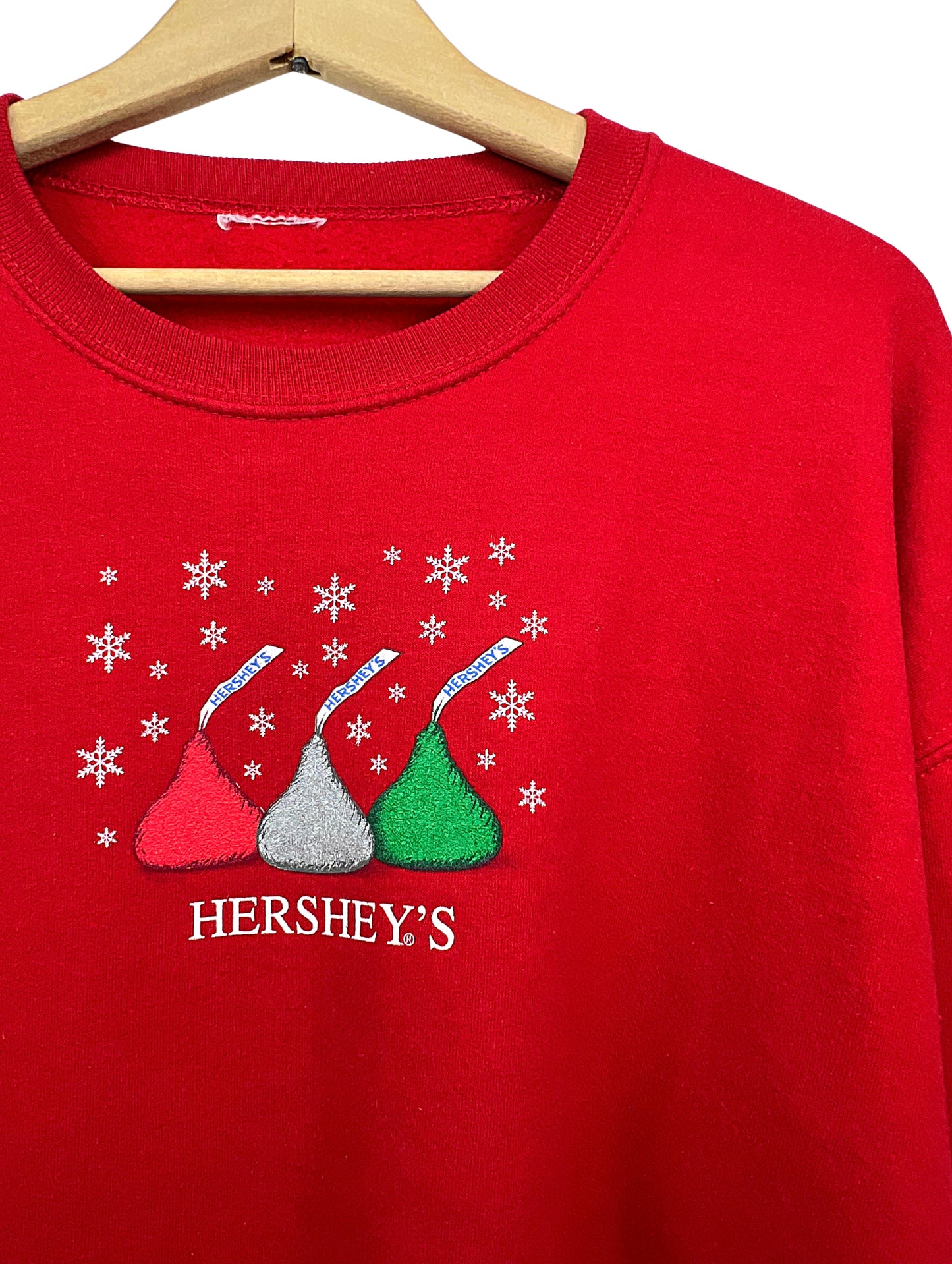 90’s Hersheys Kisses Snowflake Holiday Sweatshirt Size 1X/2X