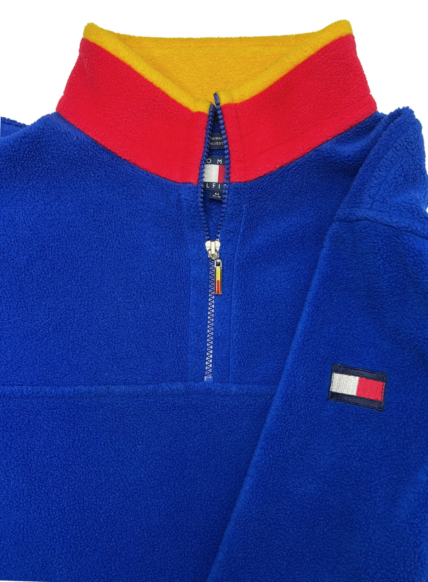 90’s Tommy Hilfiger Primary Colors Colorblock Fleece Size Medium