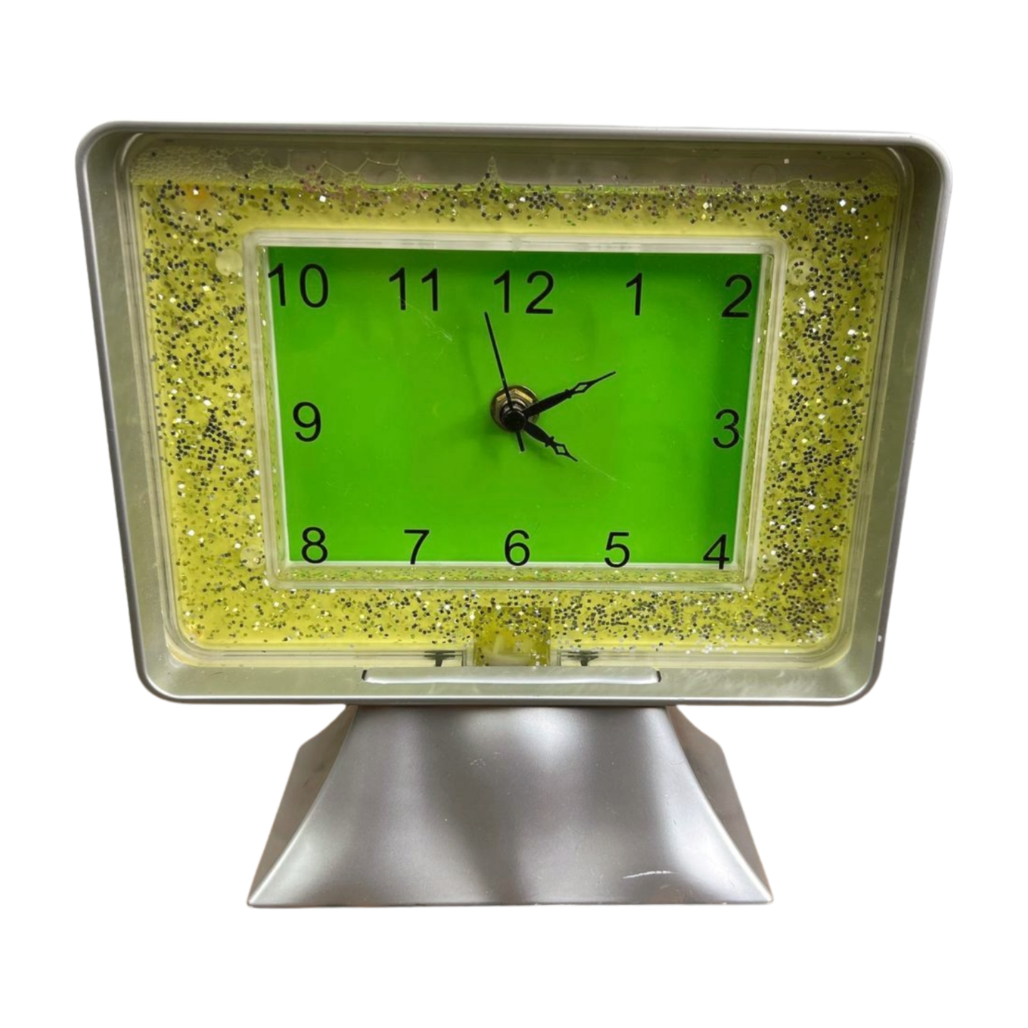 00’s Y2K Space Age Transparent Glitter Alarm Clock