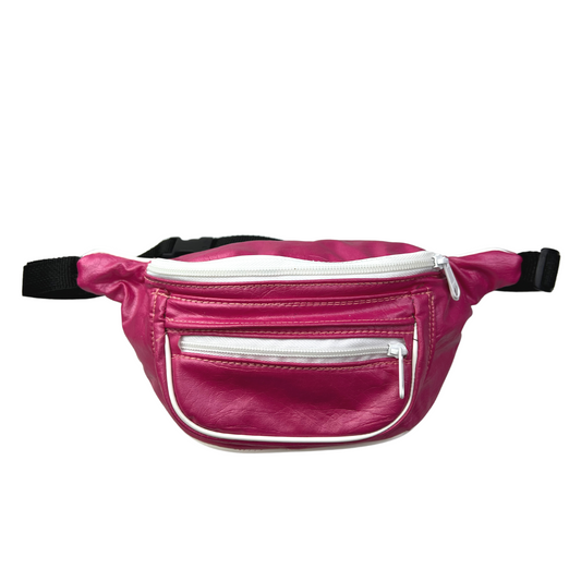 90’s Pink Faux Leather Fanny Pack