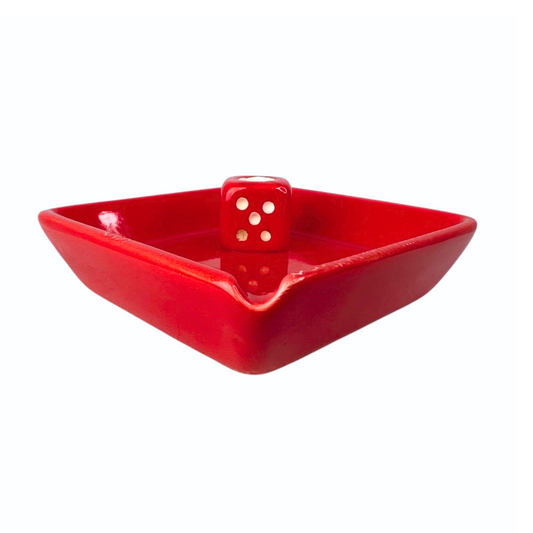 80’s Red Dice Diamond Ashtray