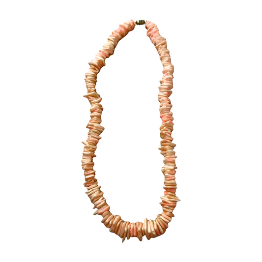 00’s Y2K Pink Puka Shell Necklace 8.5”