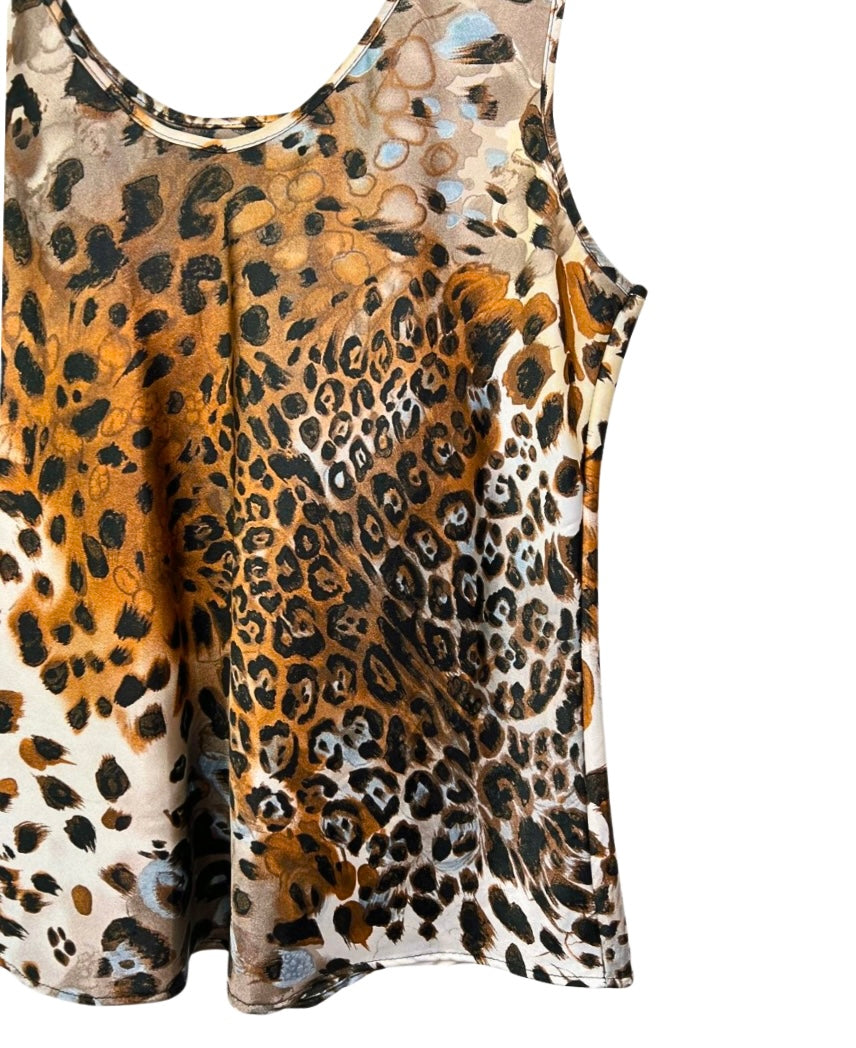 90’s Silky Leopard Print Cheetah Cami Tank Top