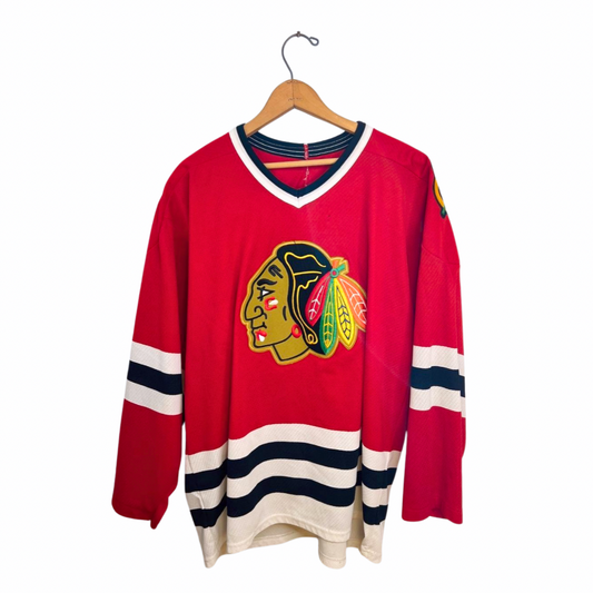 Vintage Schaffer Chicago Blackhawks Authentic NHL Hockey Jersey