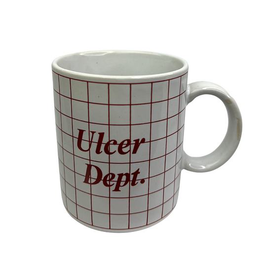 80’s Ulcer Department Checkerboard Funny Coffee Mug