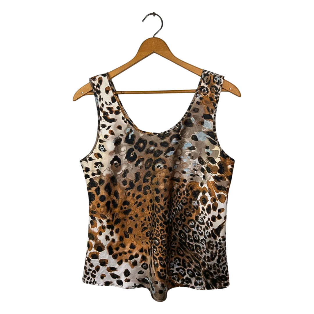 90’s Silky Leopard Print Cheetah Cami Tank Top