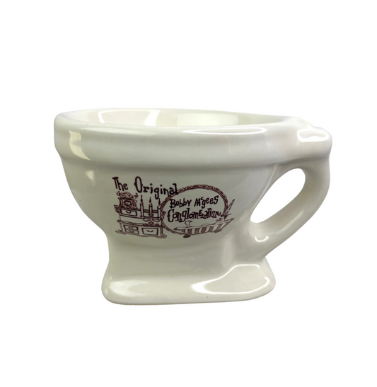 Vintage The Original Bobby McGees Conglomeration Miniature Toilet Coffee Mug