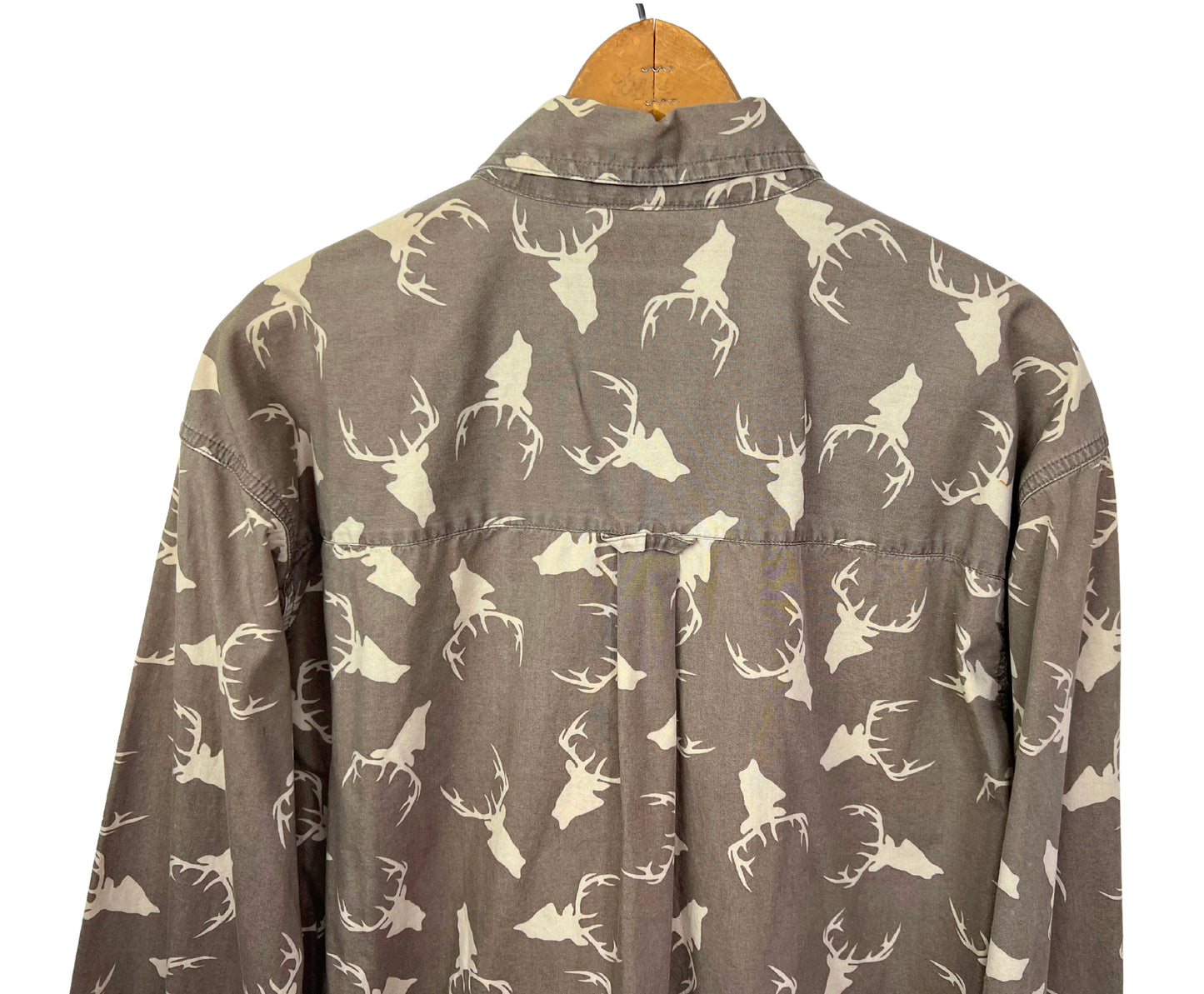 90’s Deer All Over Print Sportsman Columbia Sportswear Oxford Size Large