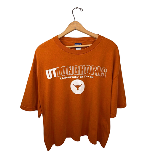 90’s University of Texas Longhorns Hook ‘Em Collegiate Oversized Crop Tshirt