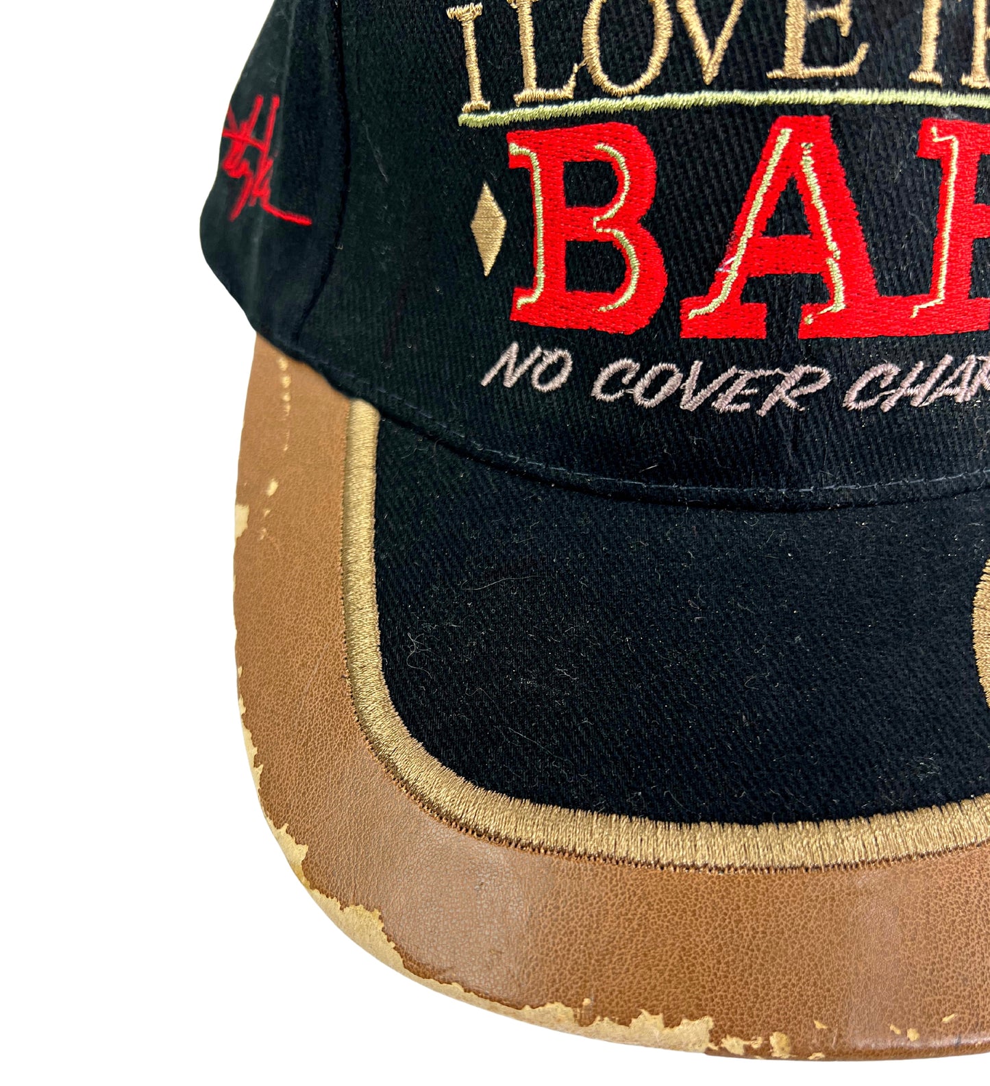 2003 Toby Keith I Love This Bar Dad Faux Leather Hat