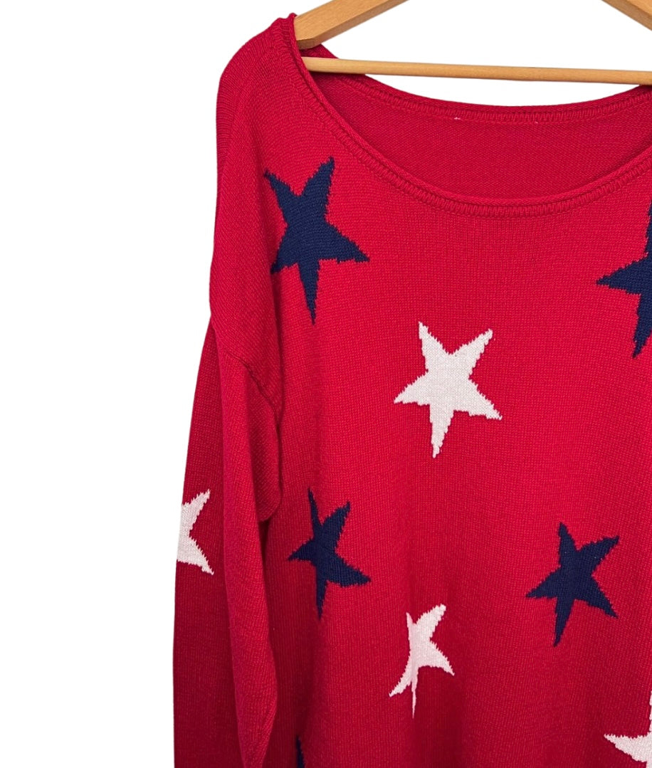 90's Stars Chunky Sweater