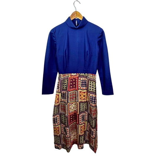 70’s Hippie Patchwork Boho Maxi Dress