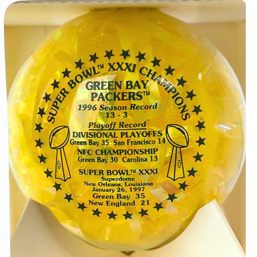 1997 Green Bay Packers Super Bowl XXXI Champions Ornament