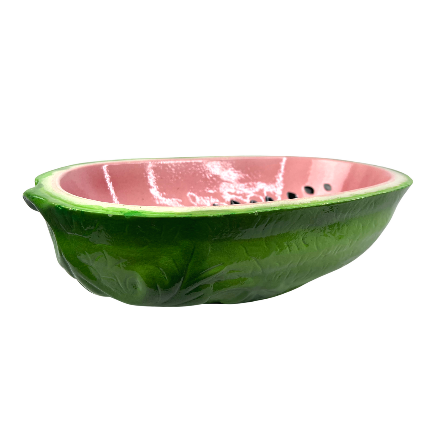 80’s Ceramic Watermelon Large Fruit Dish