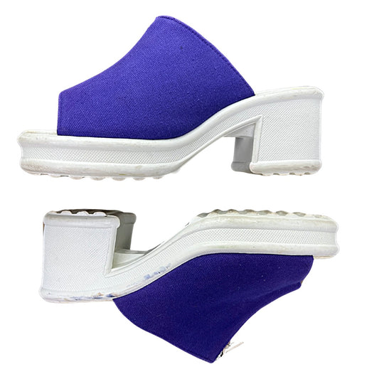 00’s Y2K Zipper Platform Chunky Sandals Size 10