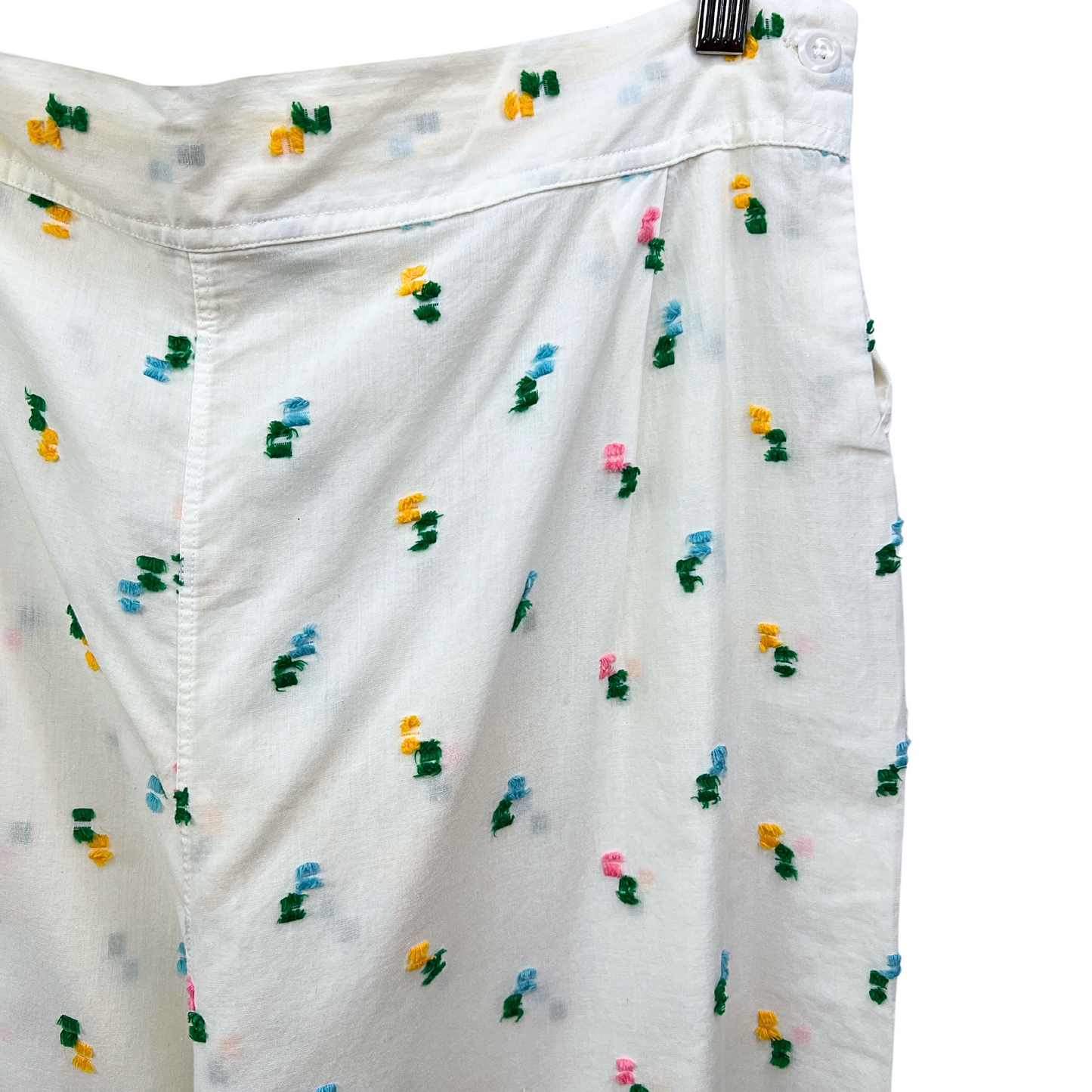 60’s Retro Floral Cotton Poplin Pajama Set Size Large