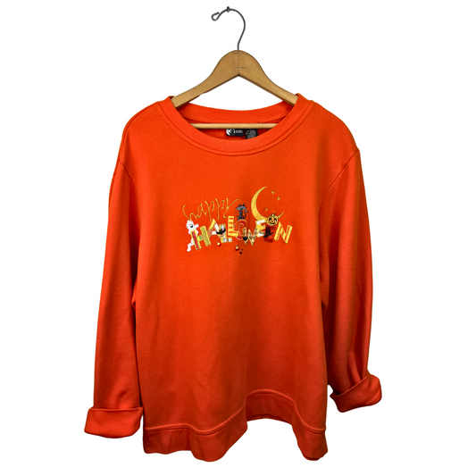 90s Happy Halloween Holiday Plus Size Sweatshirt Size 2X