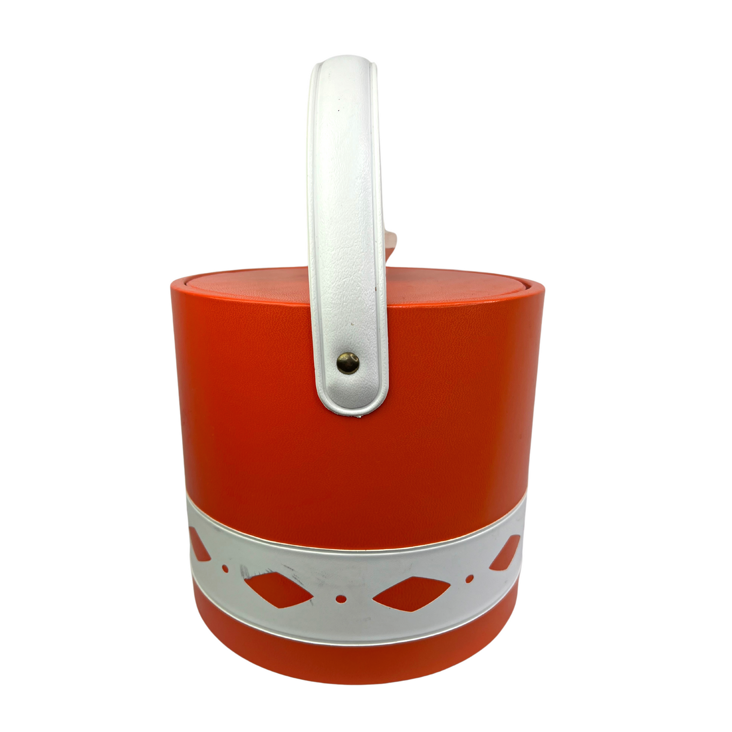 60’s Mod Orange Ice Bucket Barware