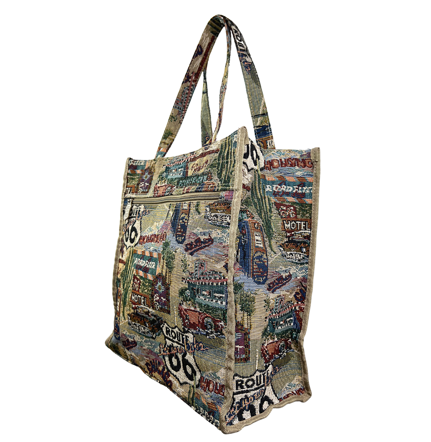 Vintage Floral Tapestry City Bag – Closed Caption
